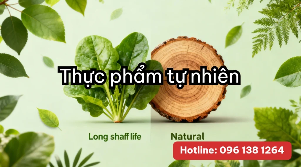 So sánh dài hạn với thực phẩm tự nhiên